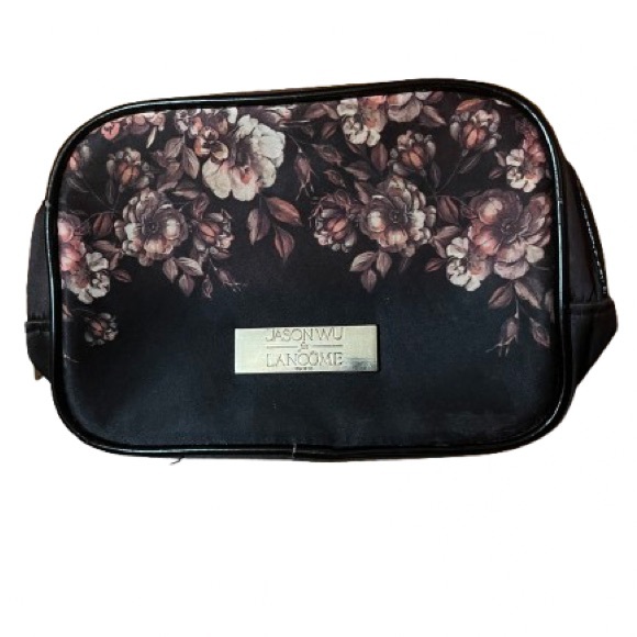 Jason Wu for Lancome Floral Zippered Black Makeup Bag - Picture 1 of 14